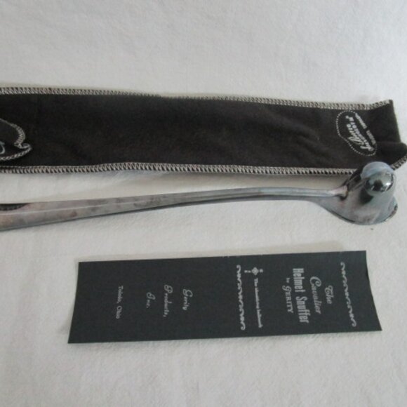 Vintage Gerity Candle Snuffer Silver Plated G 48 Helmet Design 10". - Picture 1 of 10
